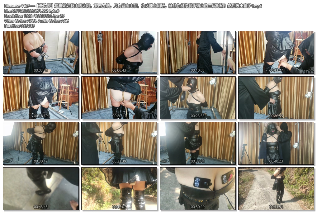 4467----【曼陀罗】逼着熟妇爬山晒太阳，双口齐堵，只有登上山顶，你才能上厕所，除非.jpg