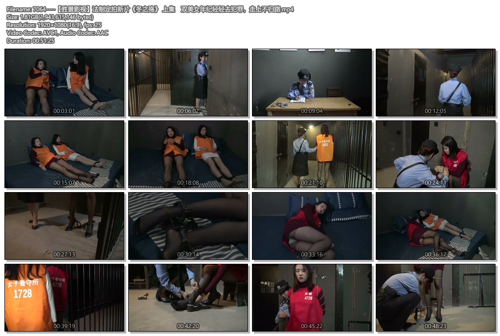7064----【胜景影视】法制定拍新片《冬之殇》 上集    双美女年纪轻轻去犯罪，走上不归路.jpg