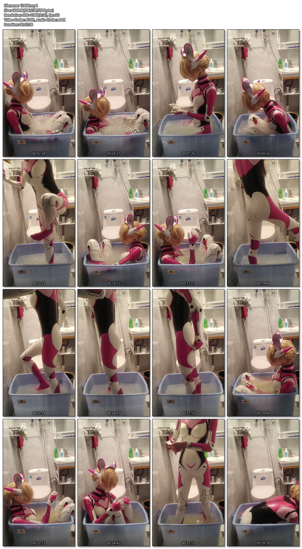 12406----【Kigurumi】妲己胶衣第三弹，粘液泡澡 灌肠喷射，黄色液体喷入粘液.jpg