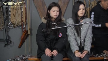 【一绳有你】【双柳体验】柳依带来自己的小妹柳亦菲来到基地体验各种金属道具拶子绑住手腕吊起互绑五花