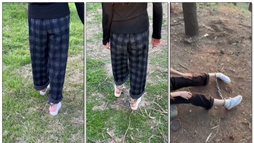 【布莱恩】两个妹子户外镣铐（下）