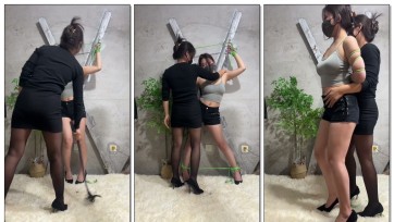 【皖北绳艺】母女组合五花捆绑、蹦迪、黑丝、高跟、十字架禁锢