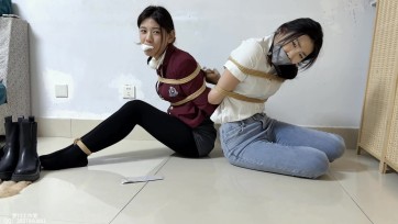 【梦川】双人紧缚+新桃木口伽+4·5口球+胶带紧缚效果验证