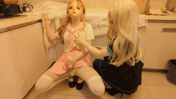 【黎梦LEEDM】【厨房的挑逗痴女娃】kigurumi、zentai、lolita、面具