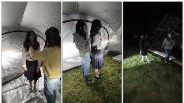 【奴舍】要要户外捆绑带项圈牵着散步